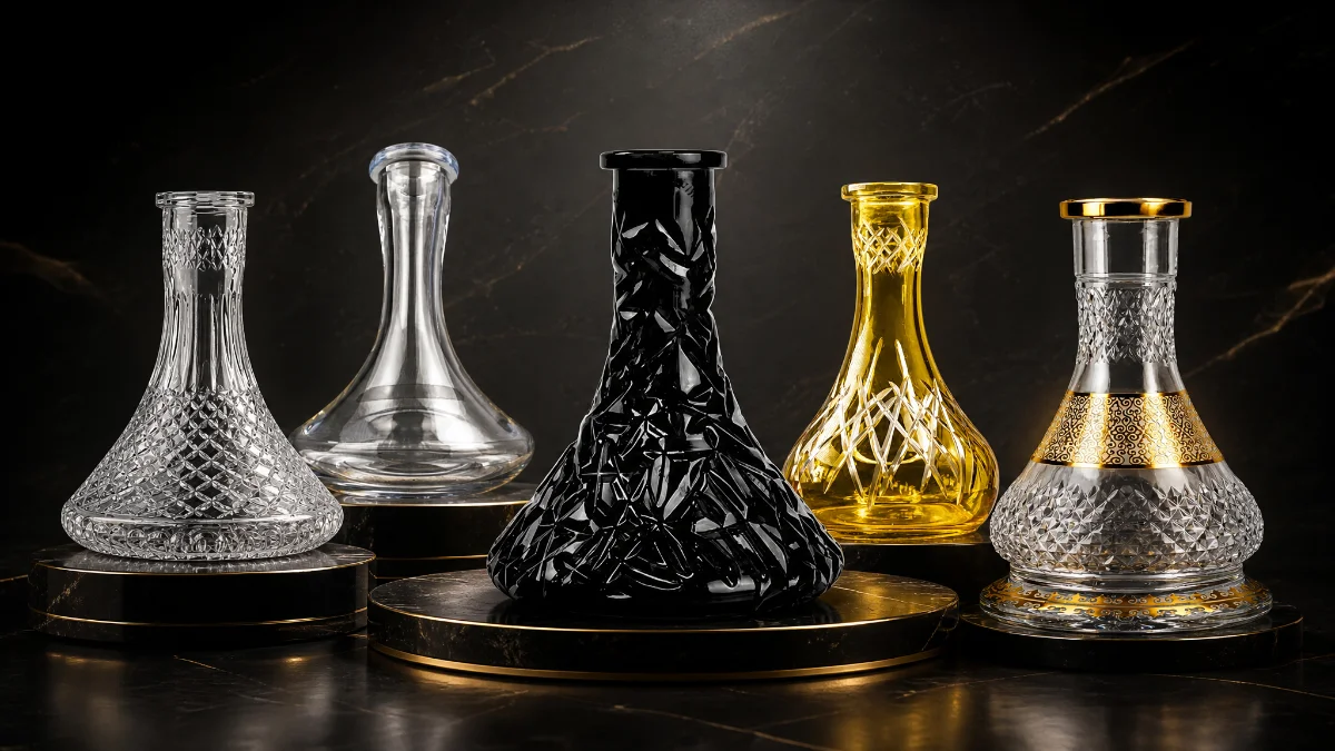 Bases de shisha: materiales, formas y tallados según tu presupuesto